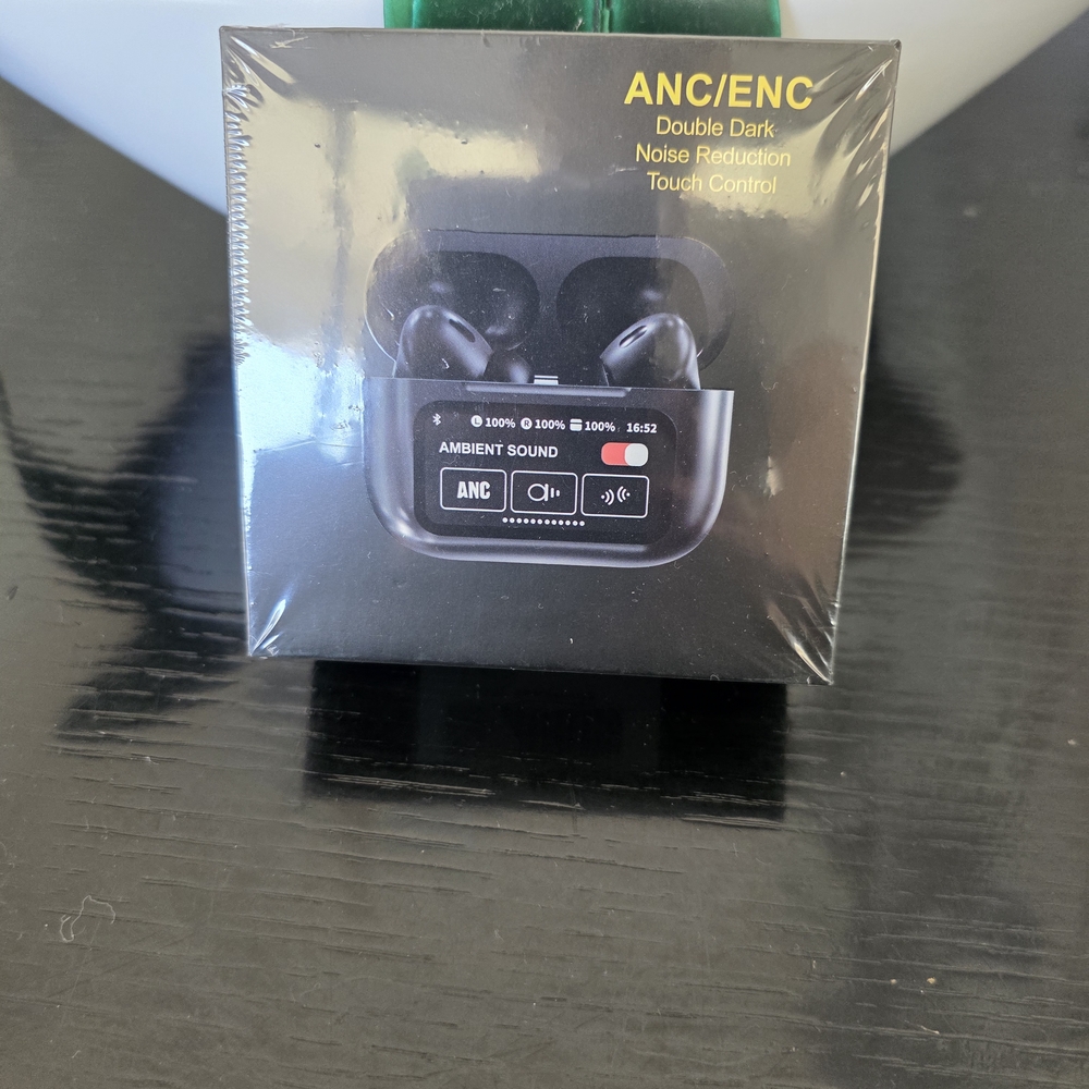 Wireless Black Earbuds with ANC/ENC